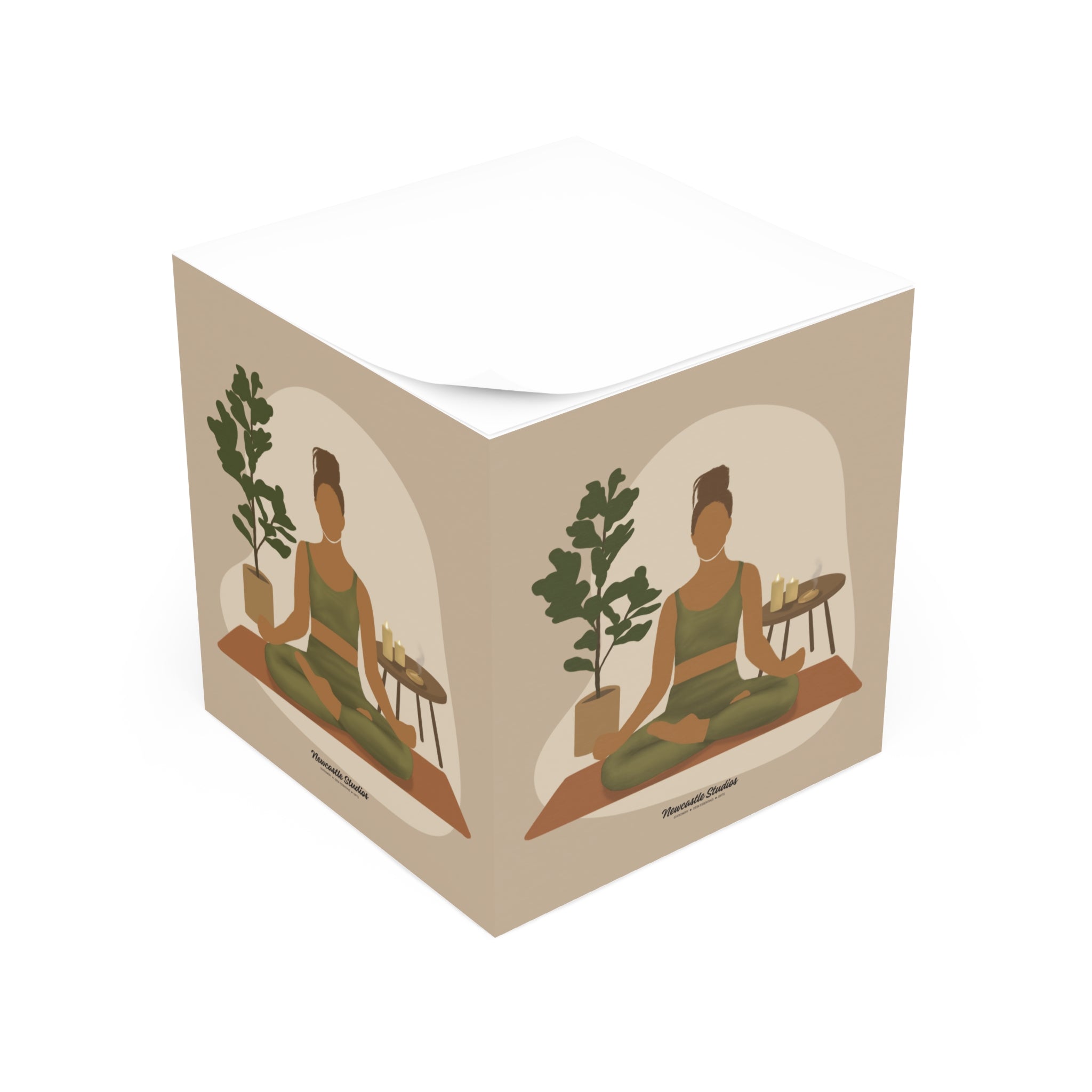 "Yoga #1" Note Cube