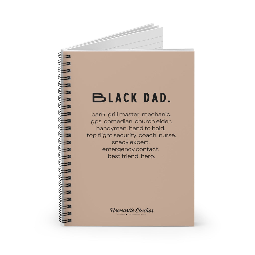 "Black Dad" Spiral Notebook