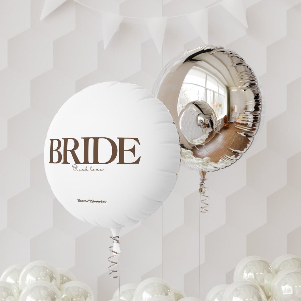 "Bride Black Love" Helium Balloon (22 in)
