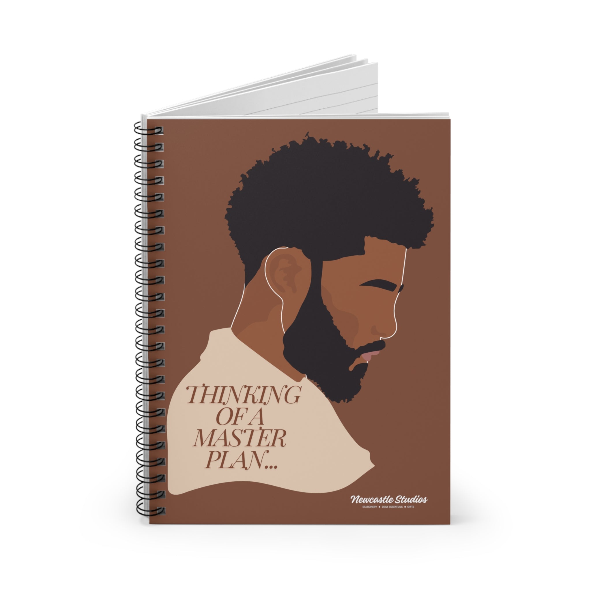 "Thinking of a Master Plan" Spiral Notebook