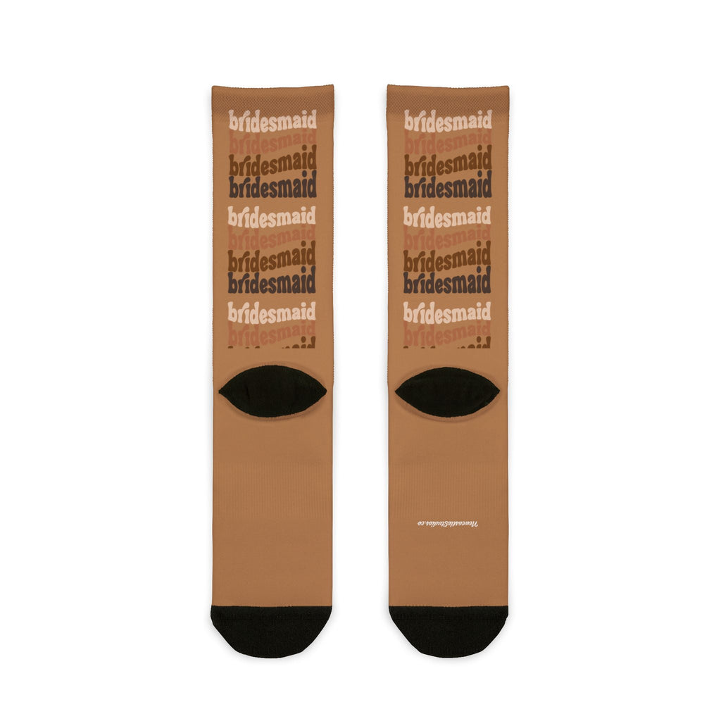 "Bridesmaid" Crew Socks