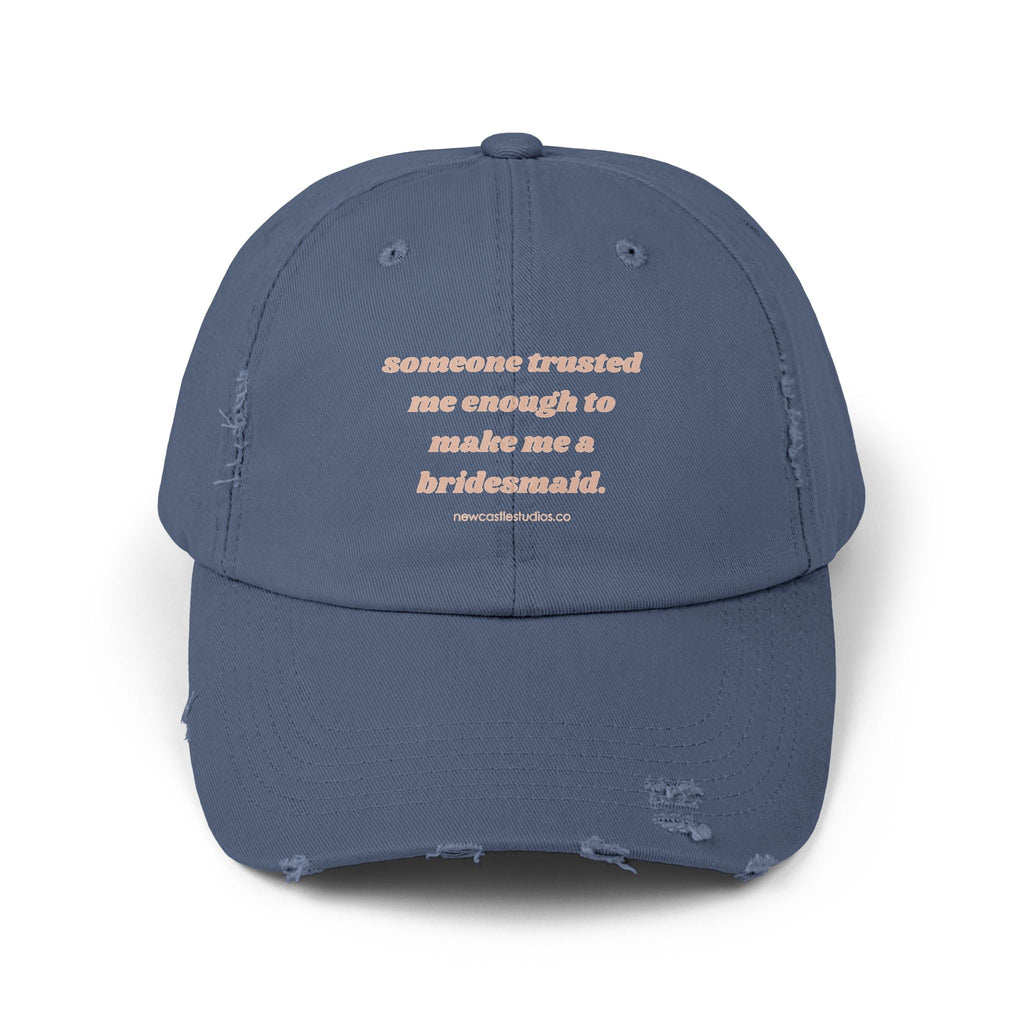 "Bridesmaid" Distressed Hat