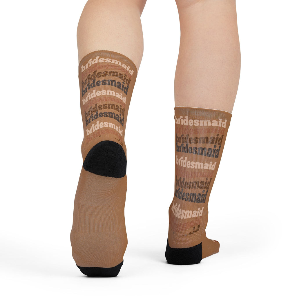 "Bridesmaid" Crew Socks