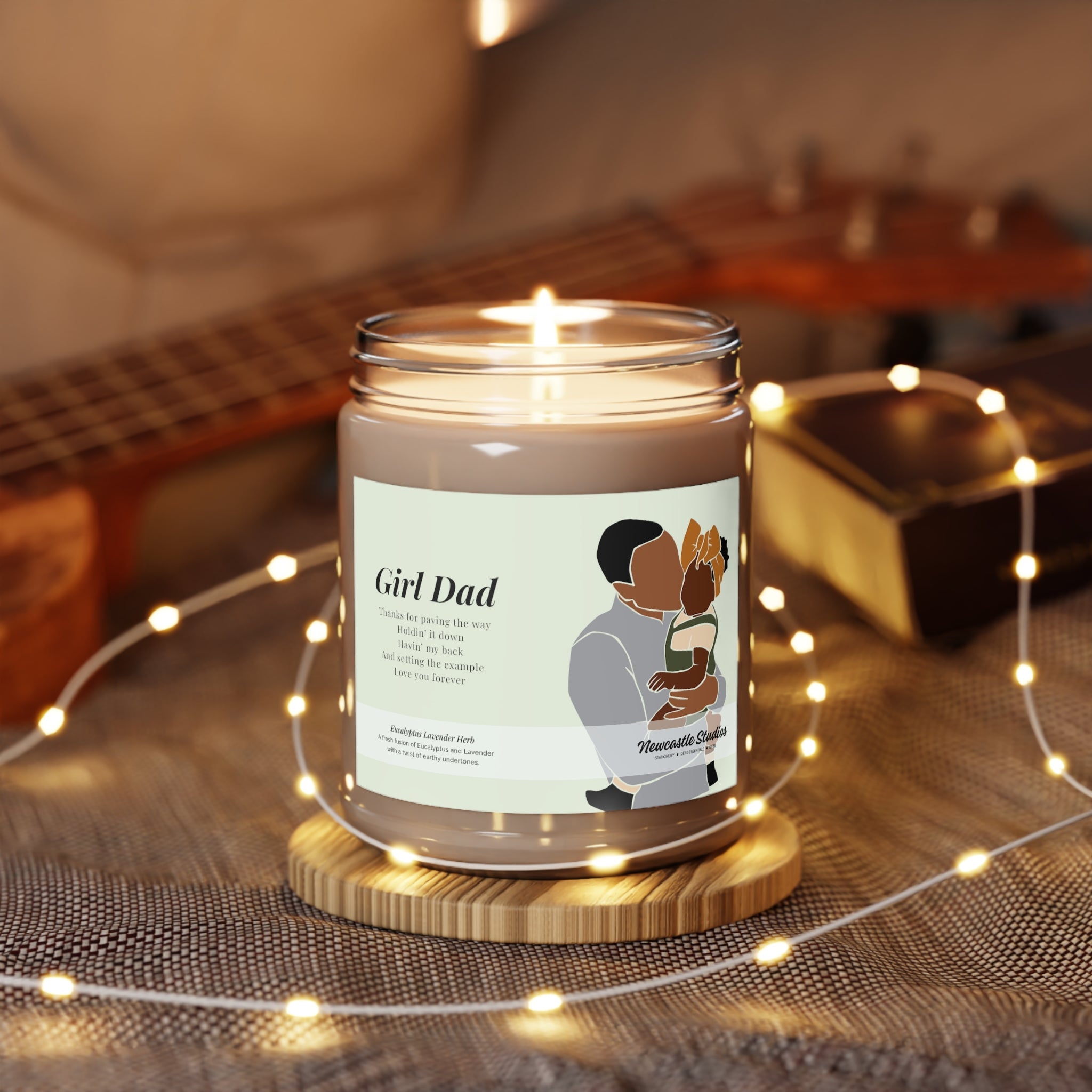 "Girl Dad" Glass Candle