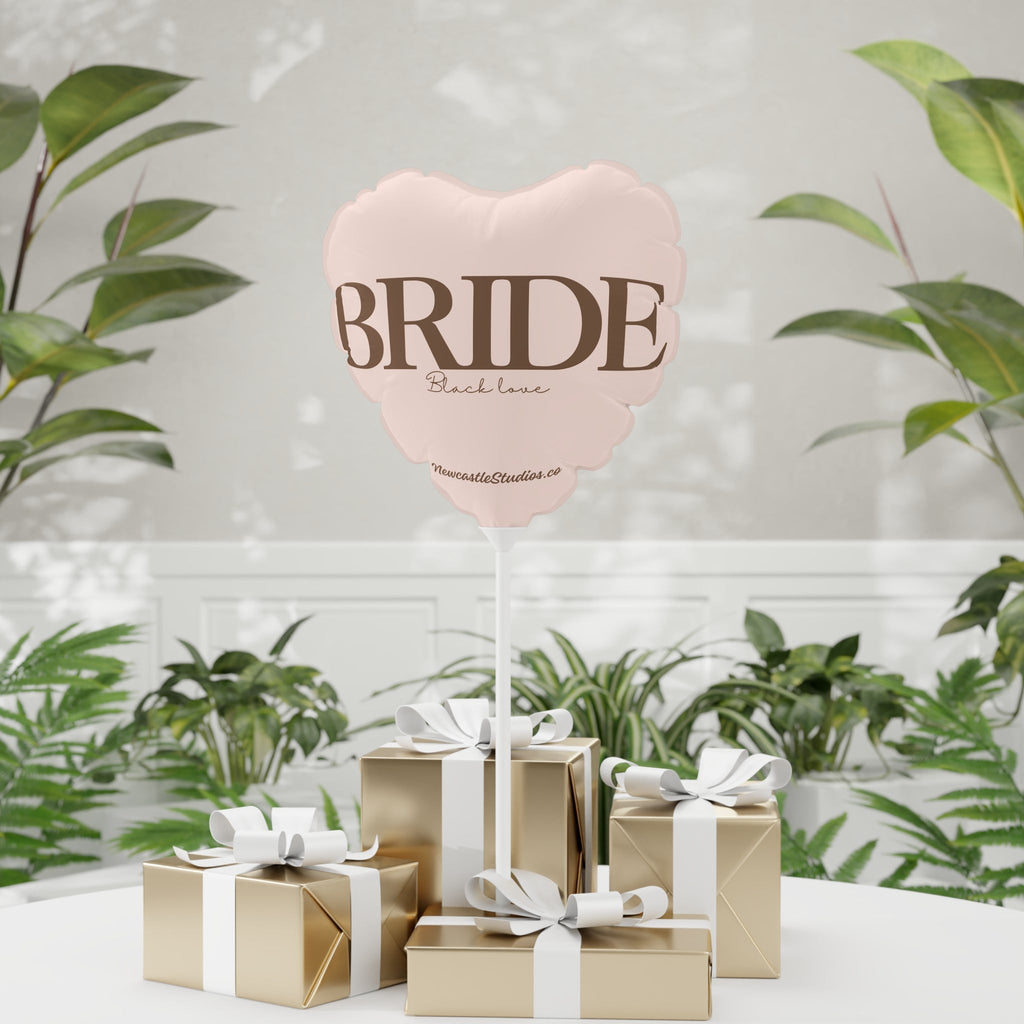 "Bride Black Love Balloon (11 in)