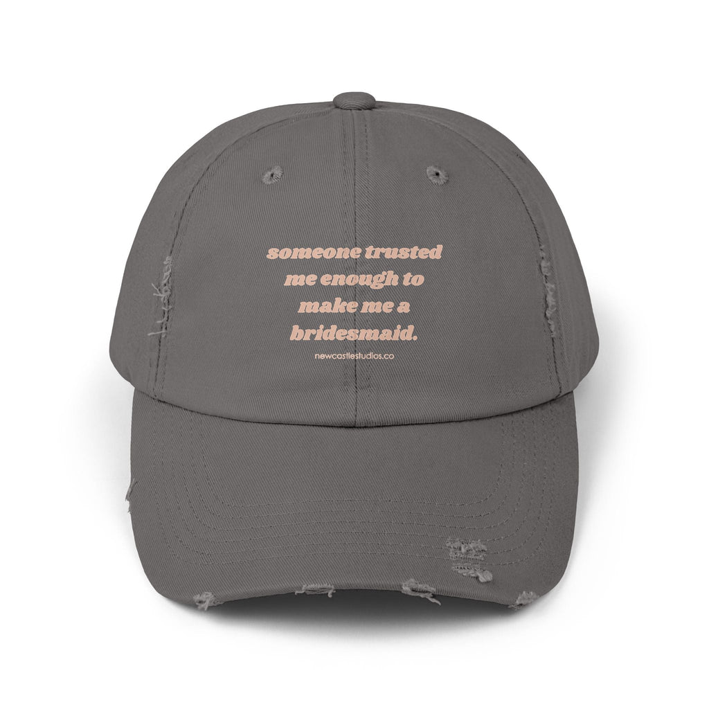 "Bridesmaid" Distressed Hat