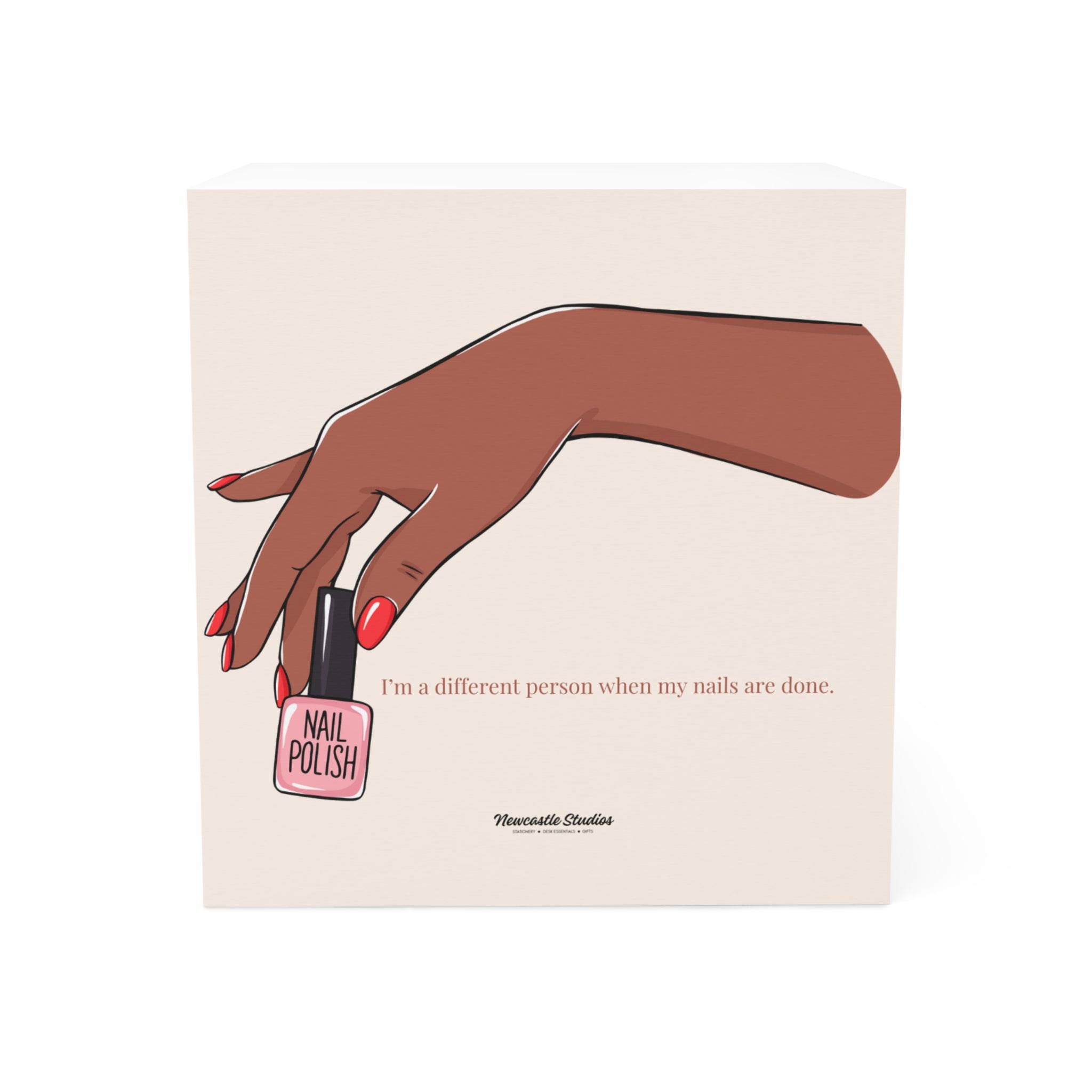 "Manicures are Mandatory" Note Cube