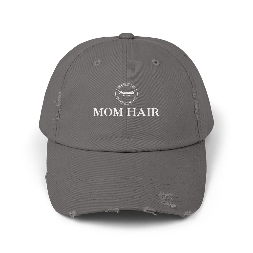 "Mom Hair" Distressed Hat
