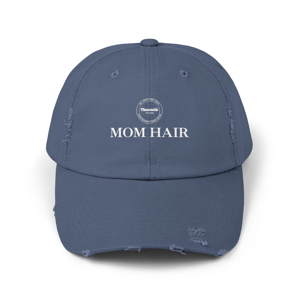 "Mom Hair" Distressed Hat