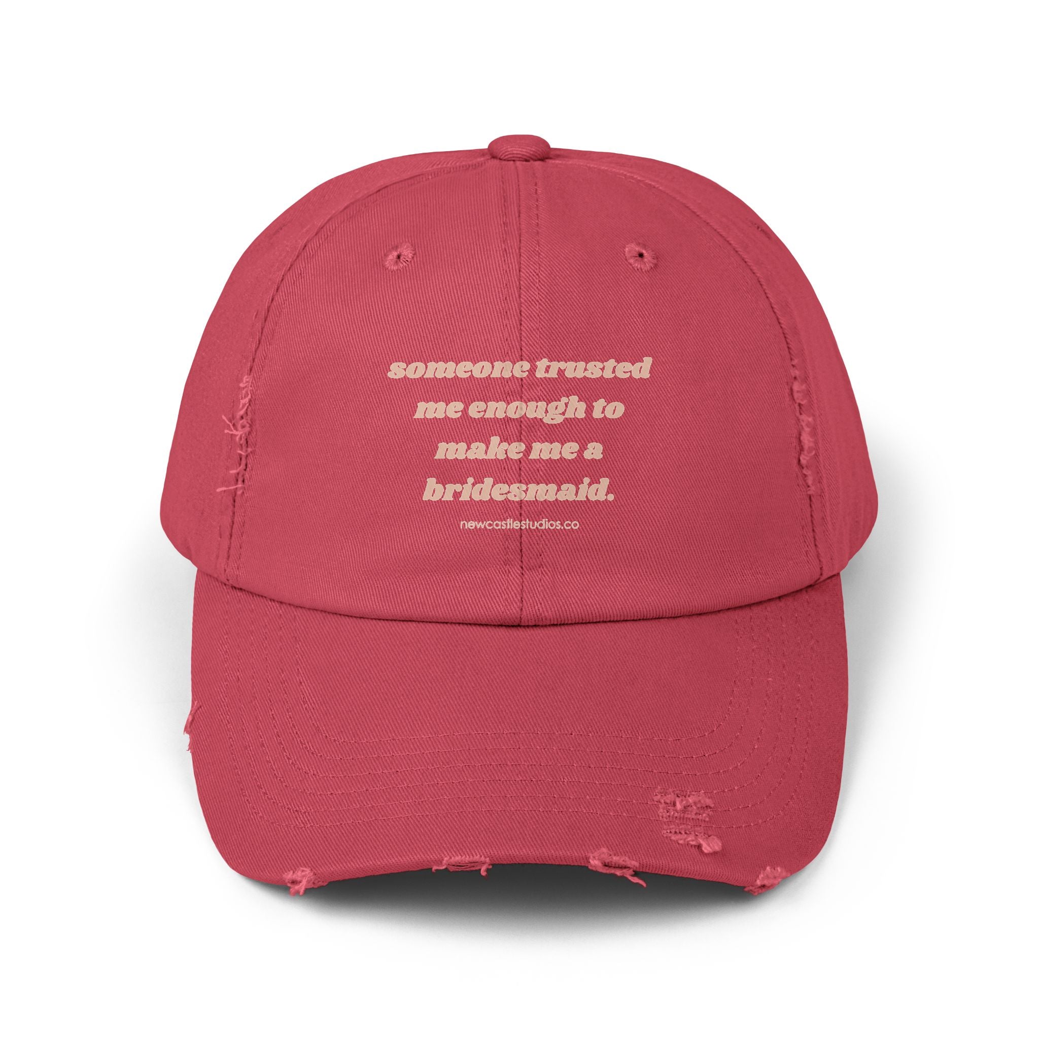 "Bridesmaid" Distressed Hat