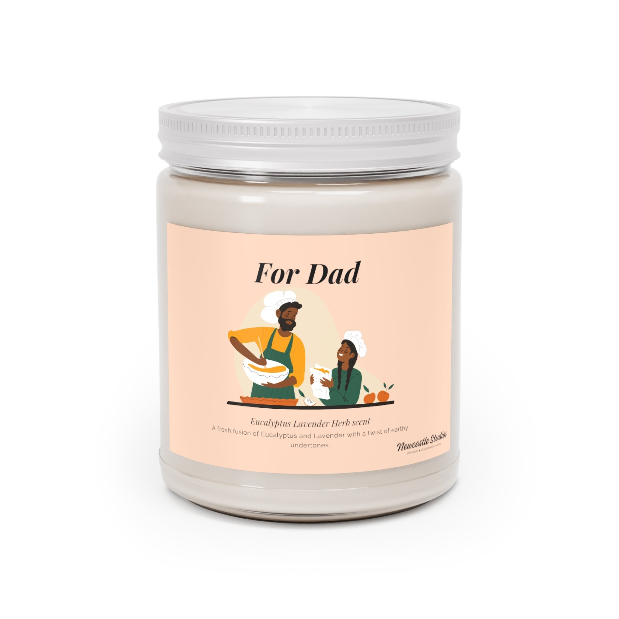 "Cooking with Dad" Glass Candle