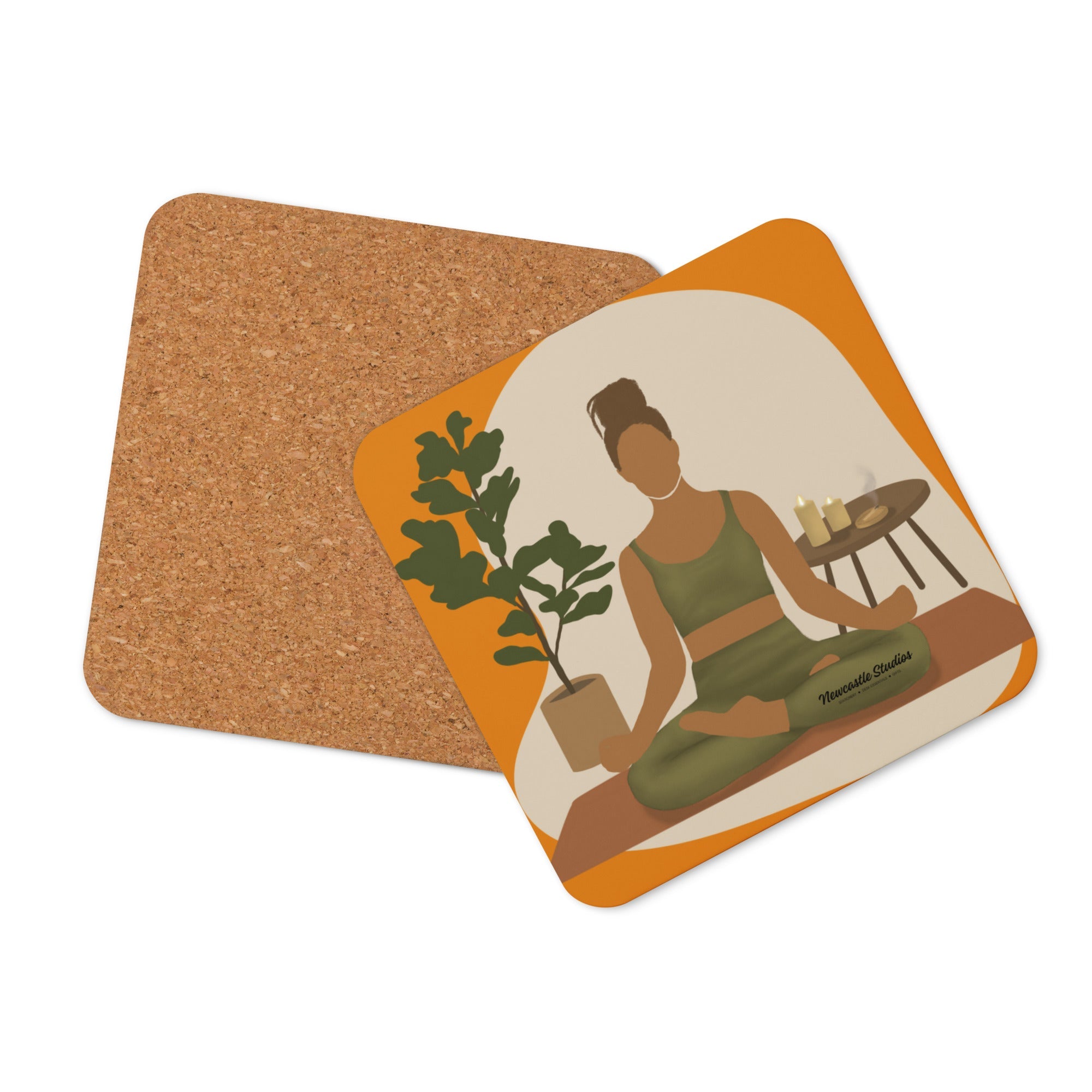 "Yoga #1" Single Coaster