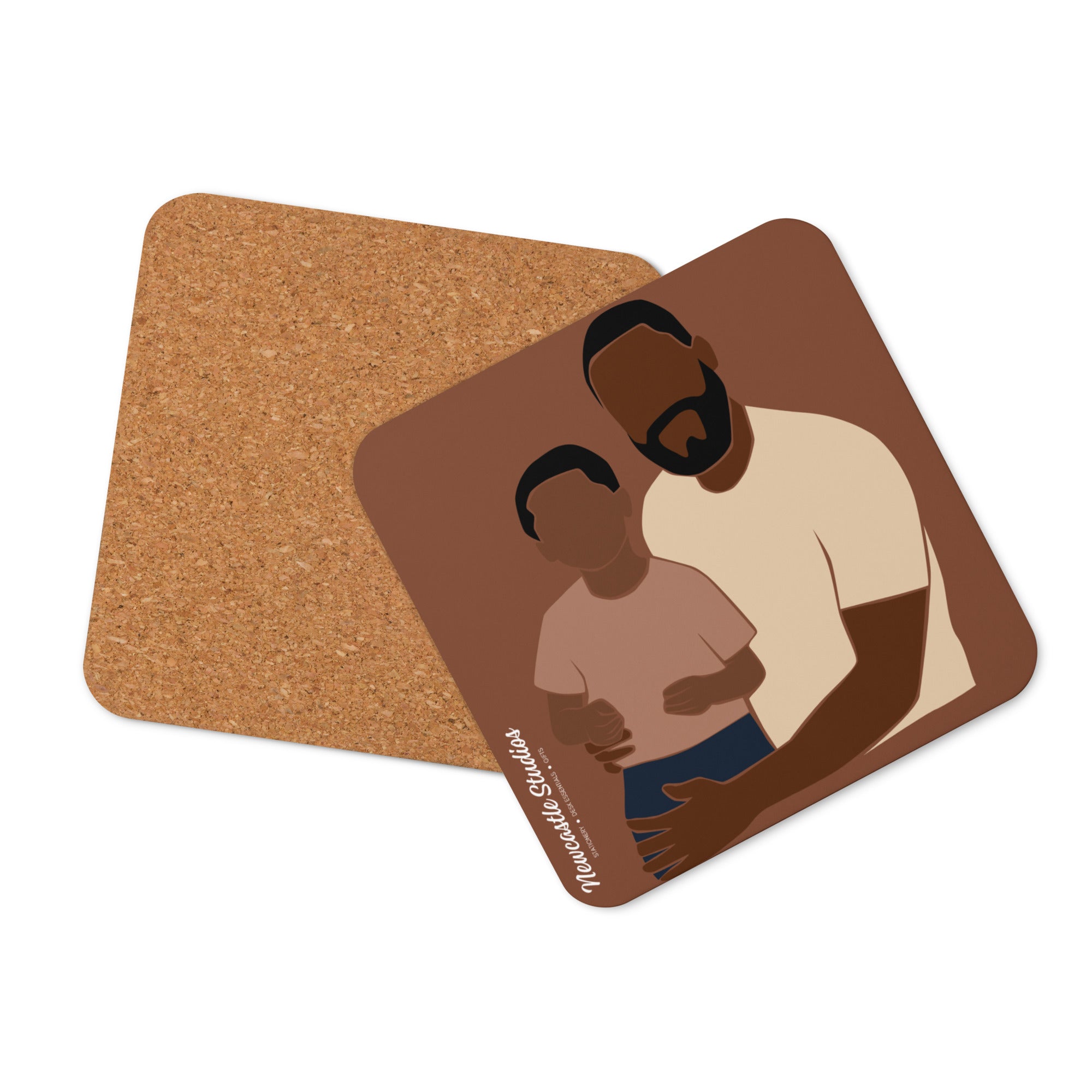 "Dad + Son" Single Coaster