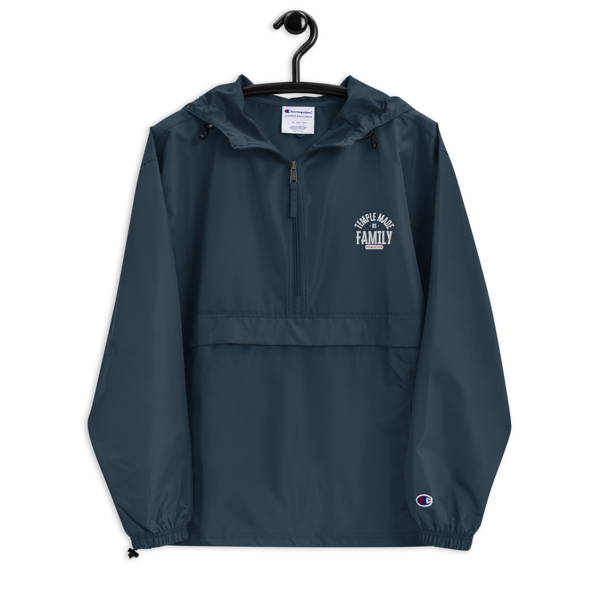 Embroidered TempleMade Us Family Reunion Champion Packable Jacket