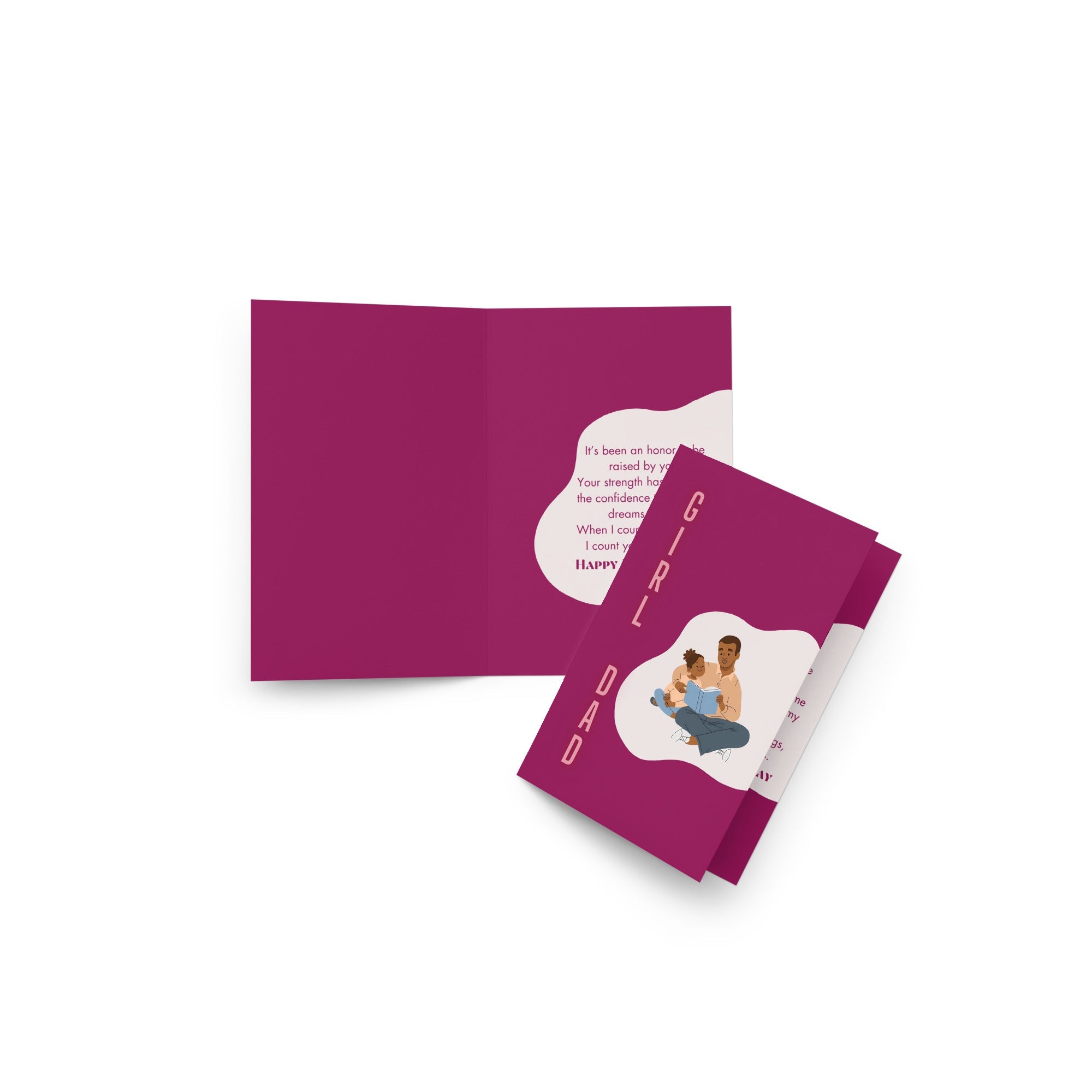 "Girl Dad" Greeting Card