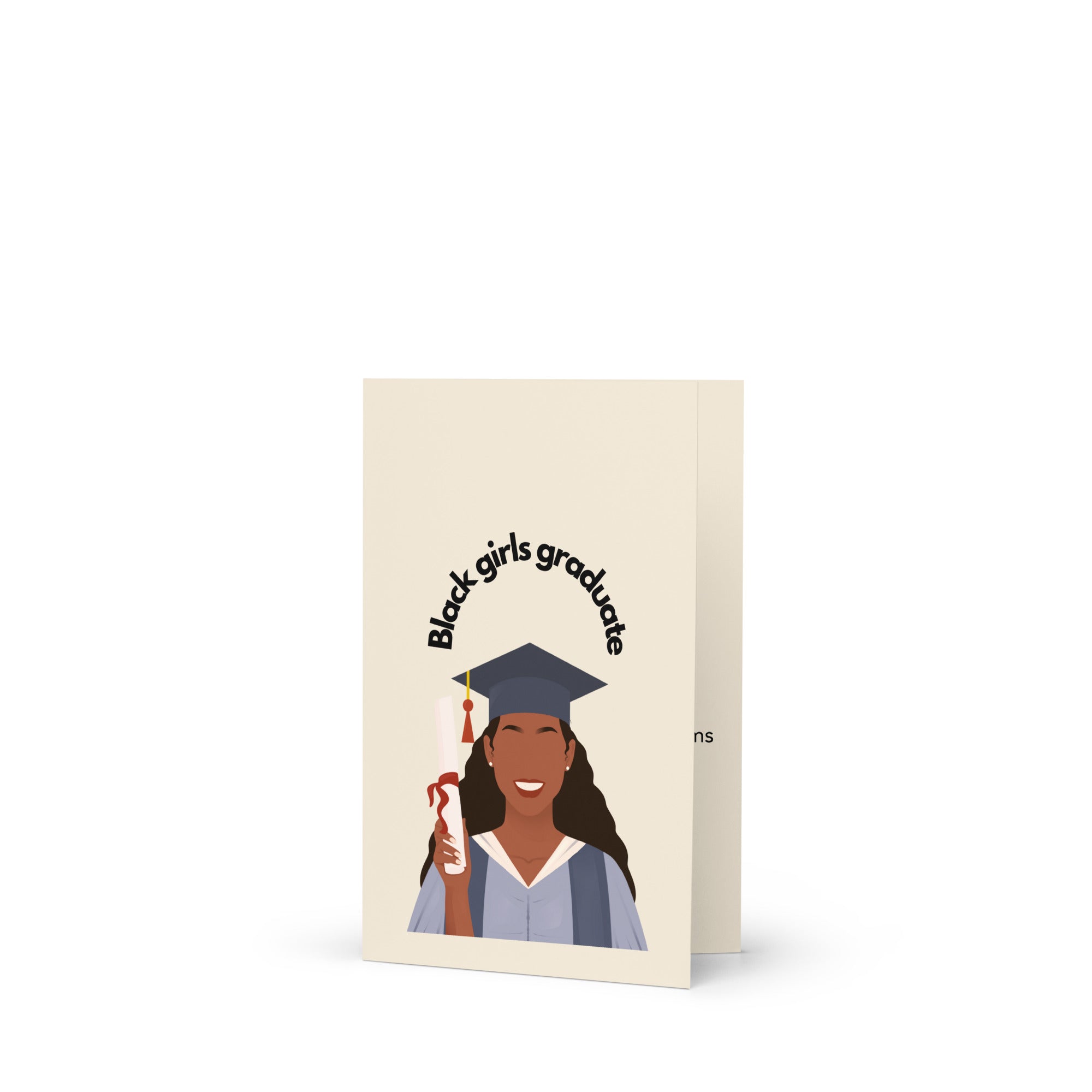 "Black Girls Graduate #2" Greeting Card