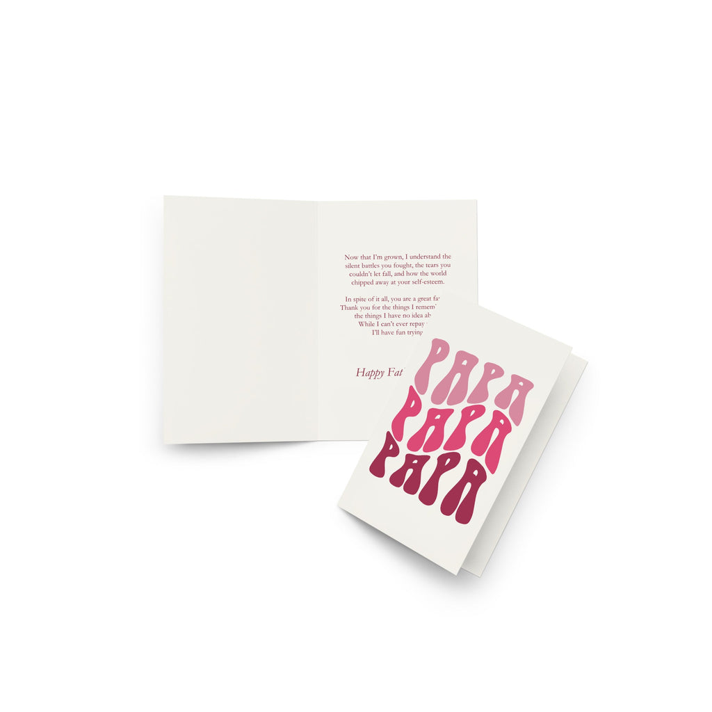 "A Father's Resilience" Greeting card