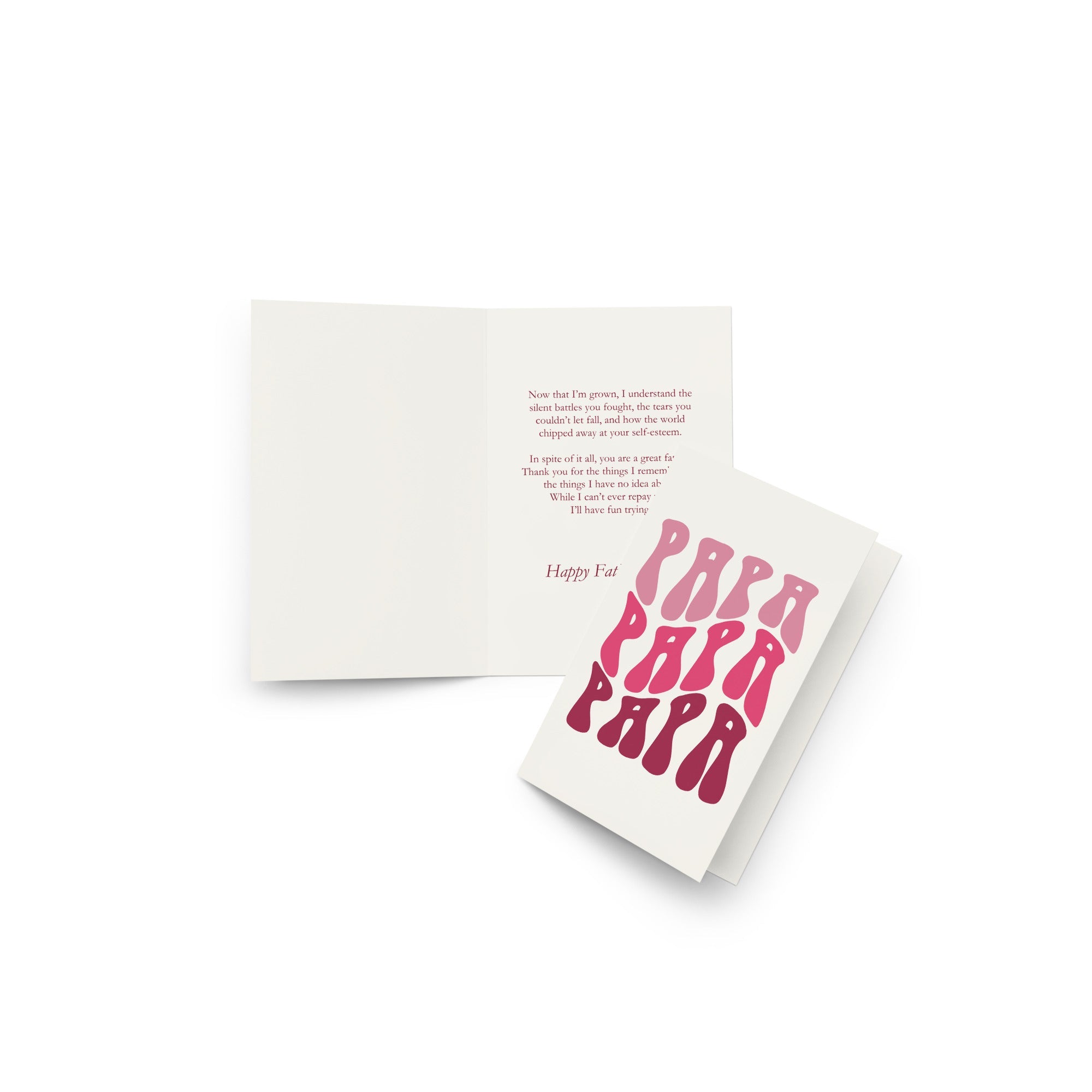 "A Father's Resilience" Greeting card