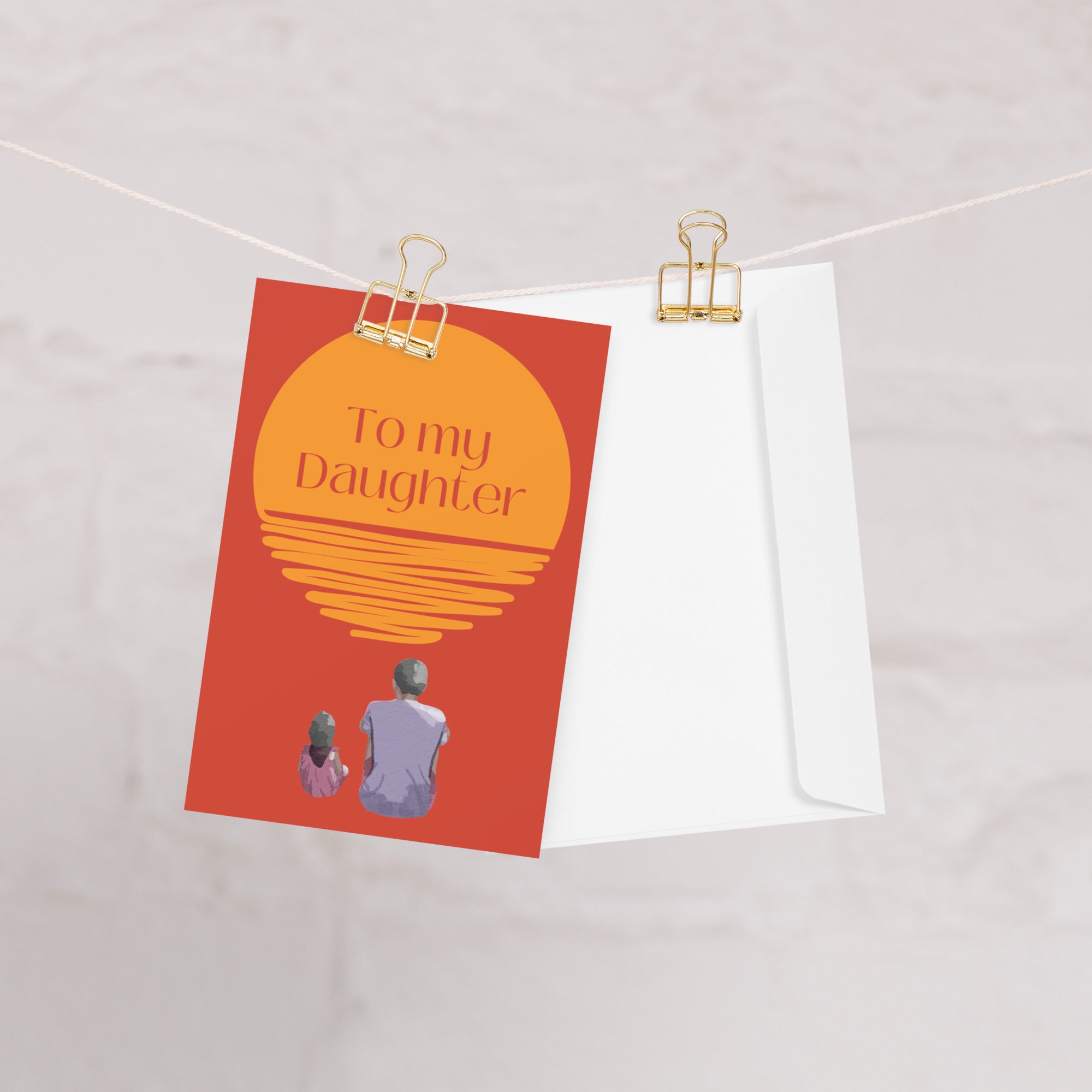 "Love You, Daughter" Greeting card