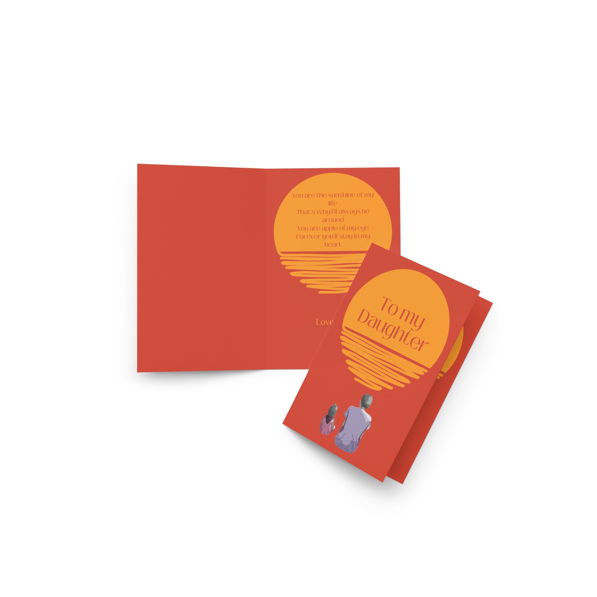 "Love You, Daughter" Greeting card