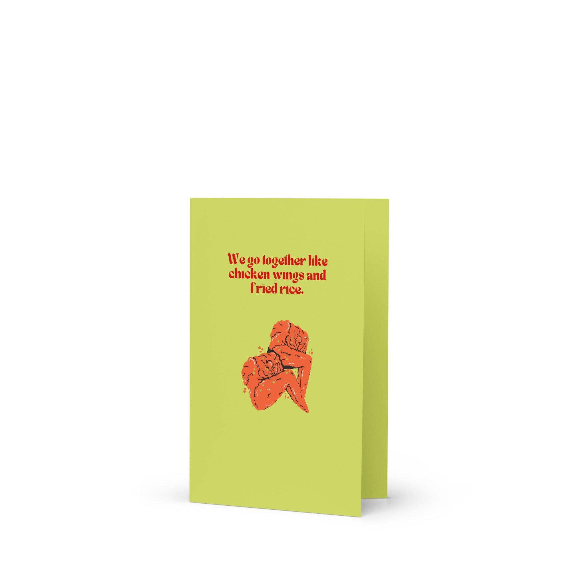 "Chicken Wings and Fried Rice #1" Greeting Card
