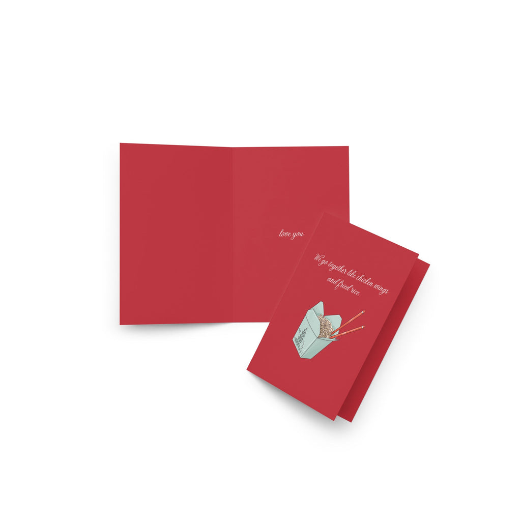 Chicken Wings and Fried Rice #2 Greeting Card