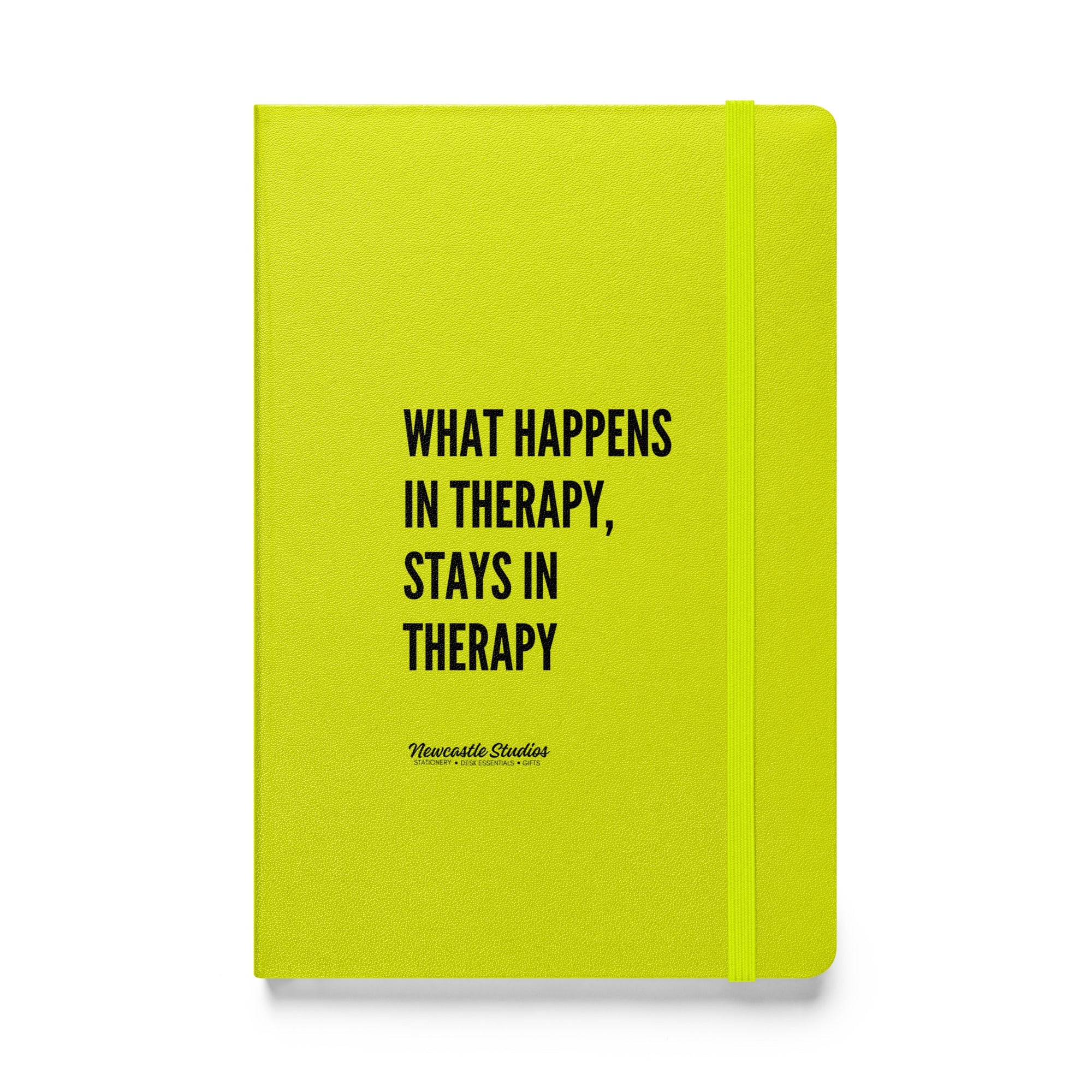 "What Happens in Therapy" Hardcover Notebook