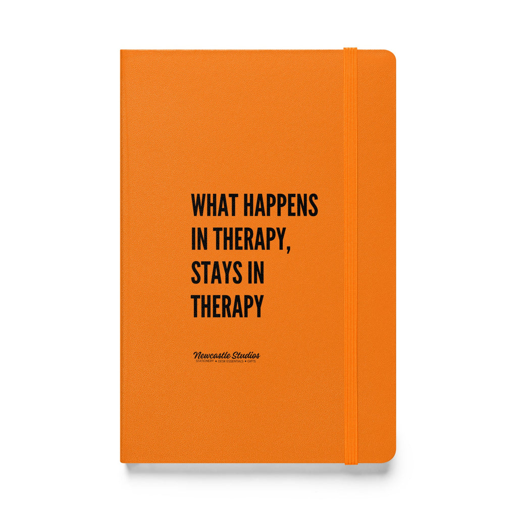 "What Happens in Therapy" Hardcover Notebook