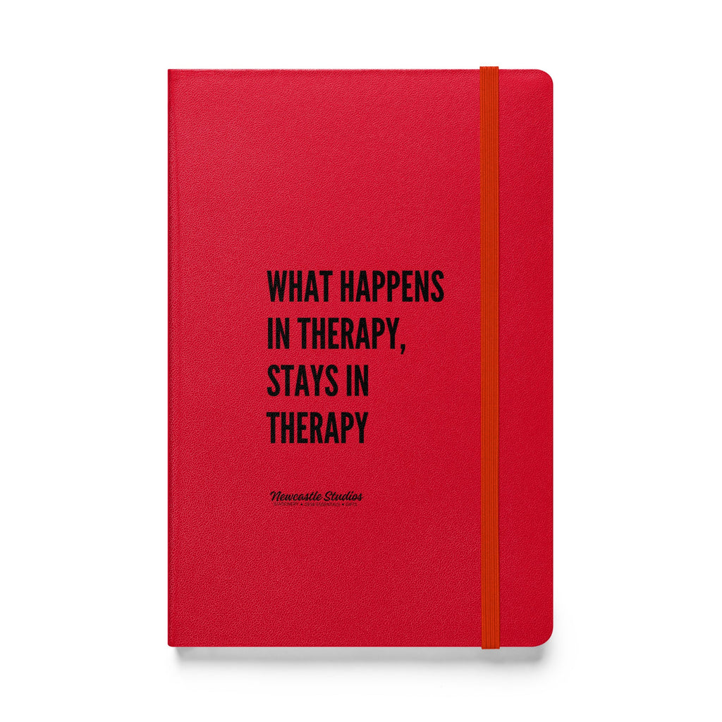 "What Happens in Therapy" Hardcover Notebook