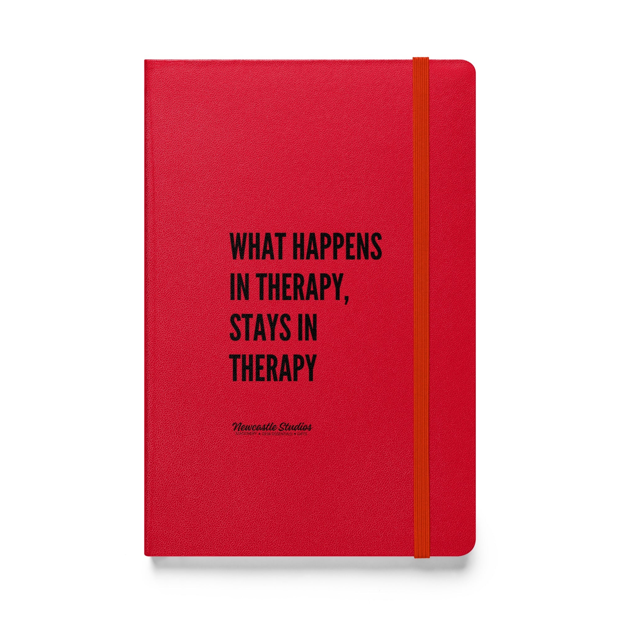 "What Happens in Therapy" Hardcover Notebook