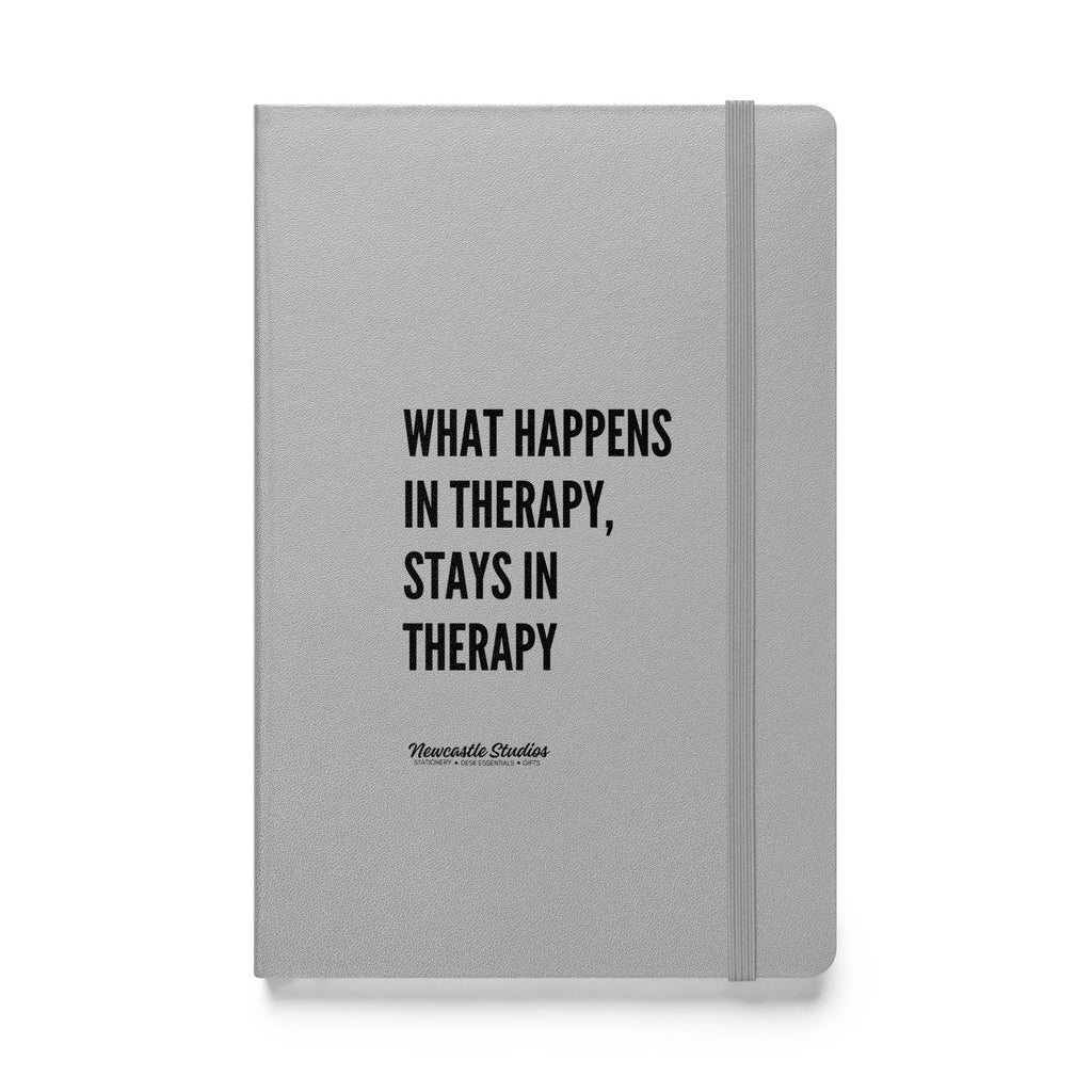 "What Happens in Therapy" Hardcover Notebook