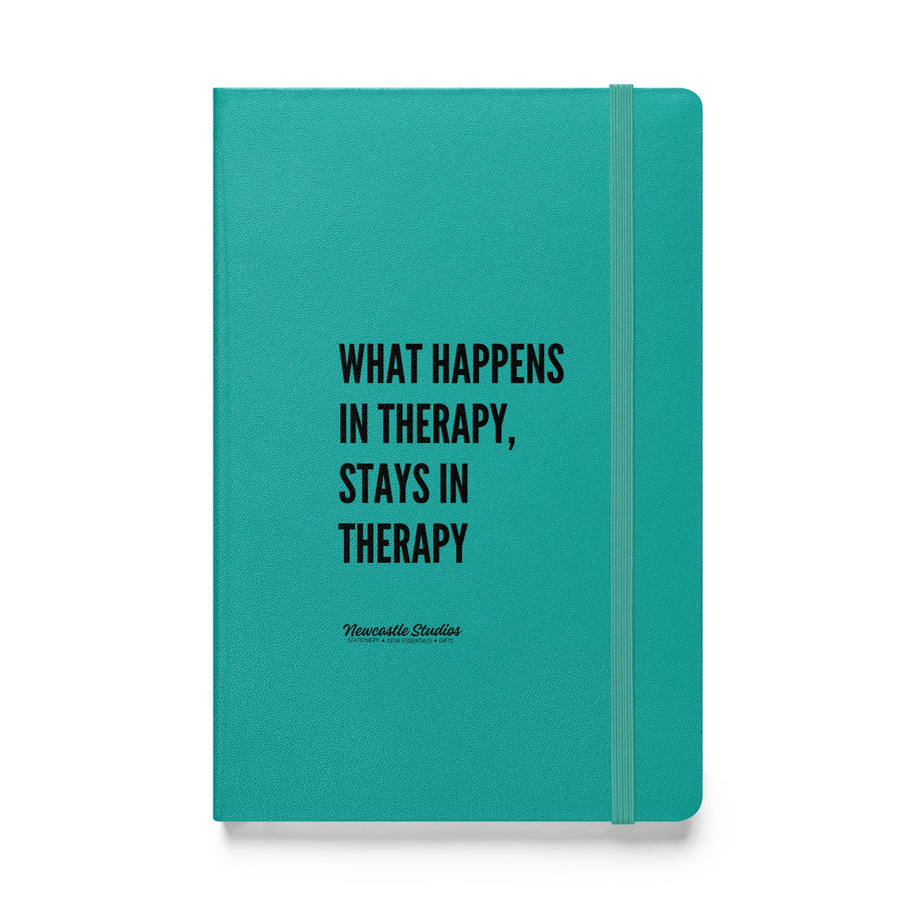 "What Happens in Therapy" Hardcover Notebook