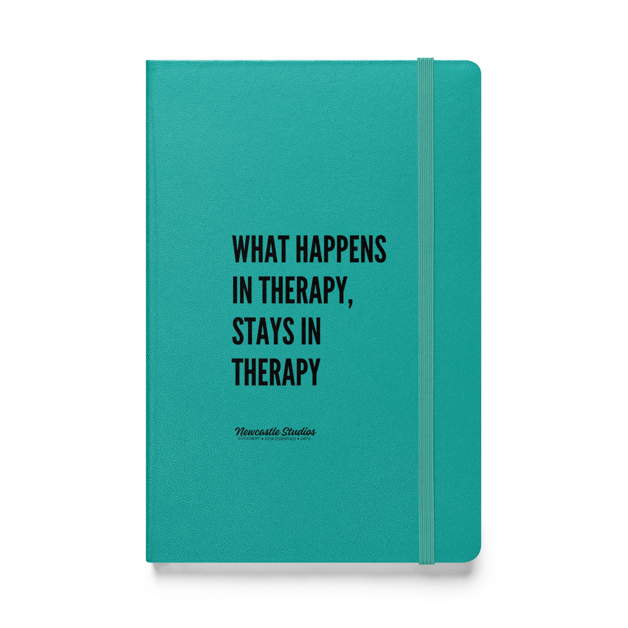 "What Happens in Therapy" Hardcover Notebook