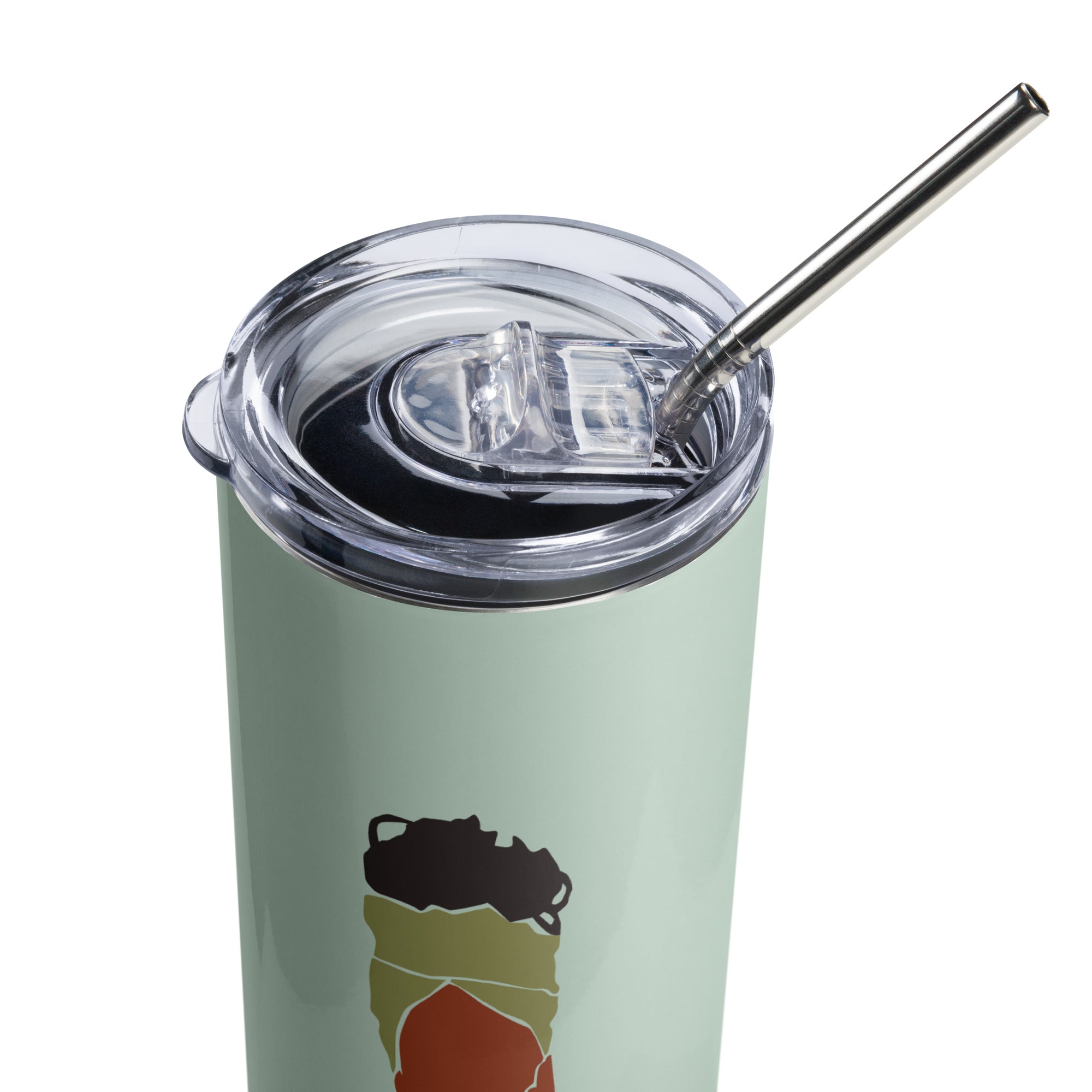 "Sage #1" Slim Tumbler w/ Straw