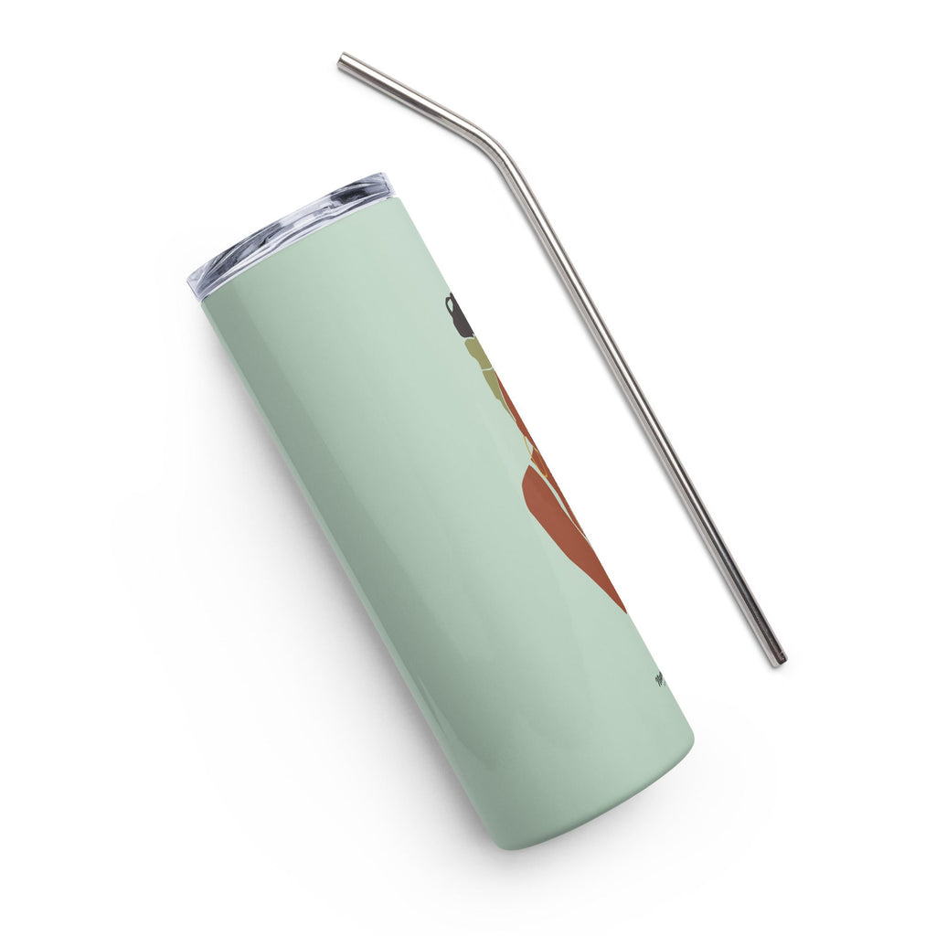 "Sage #1" Slim Tumbler w/ Straw